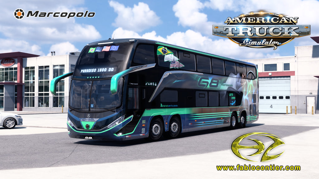 ATS Mod Bus G8 DD Mercedes-Benz 8x2 Paradiso 1800