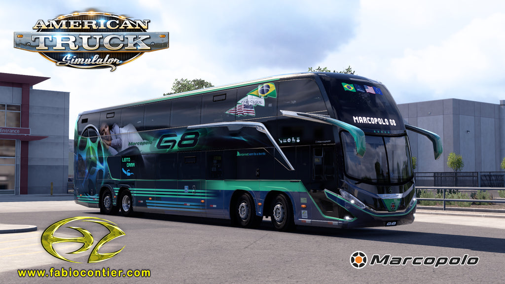 ATS Mod Bus G8 DD Mercedes-Benz 8x2 Paradiso 1800