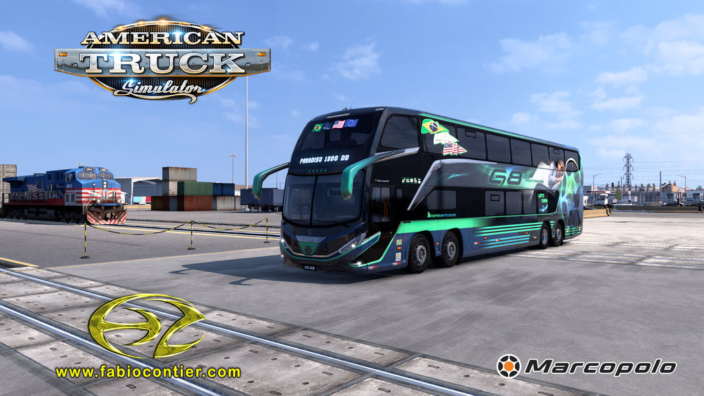 ATS Mod Bus G8 DD Mercedes-Benz 8x2 Paradiso 1800
