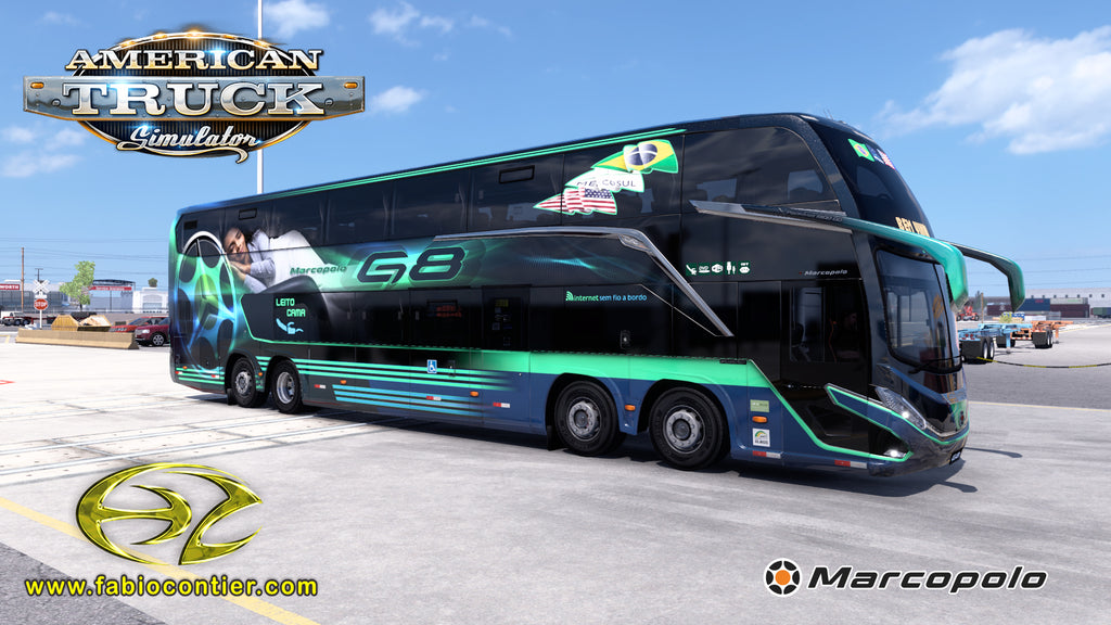 ATS Mod Bus G8 DD Mercedes-Benz 8x2 Paradiso 1800