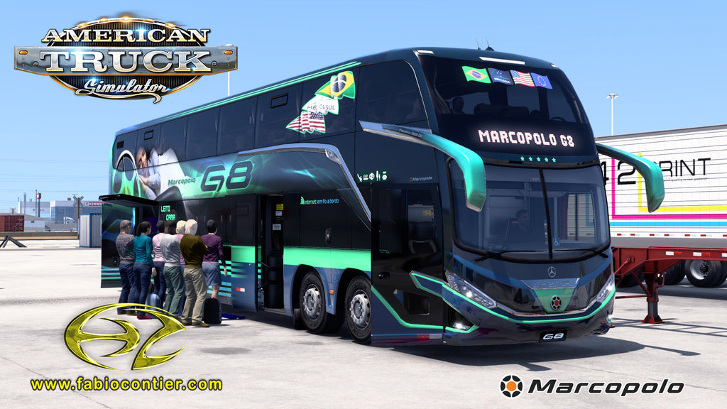 ATS Mod Bus G8 DD Mercedes-Benz 8x2 Paradiso 1800