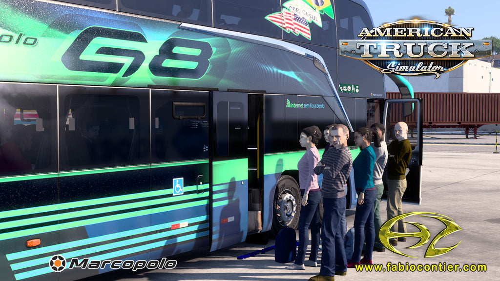 ATS Mod Bus G8 DD Mercedes-Benz 8x2 Paradiso 1800