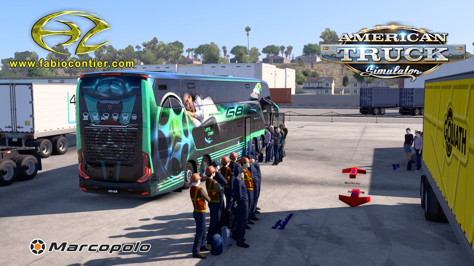 ATS Mod Bus G8 DD Mercedes-Benz 8x2 Paradiso 1800