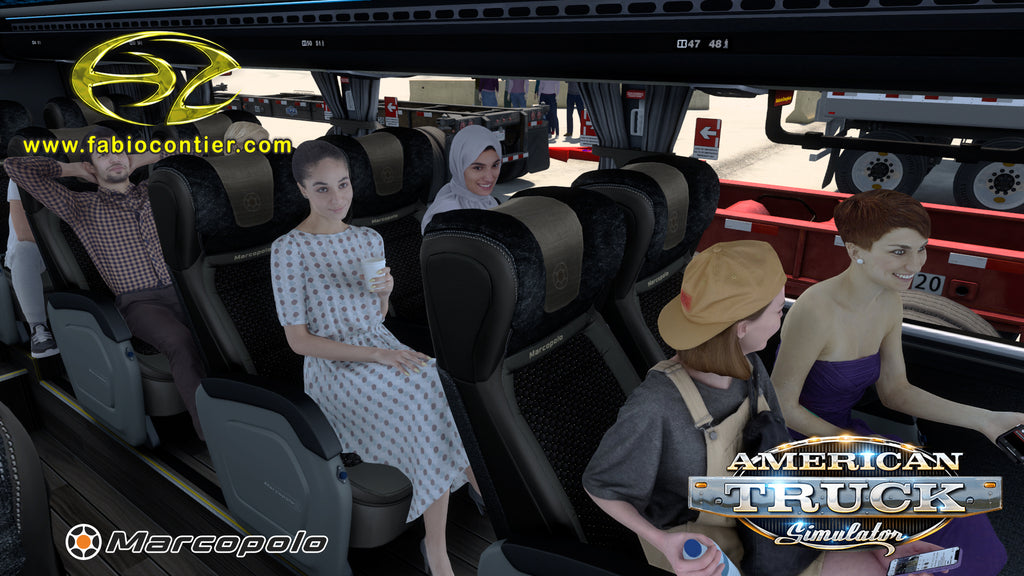 ATS Mod Bus G8 DD Mercedes-Benz 8x2 Paradiso 1800