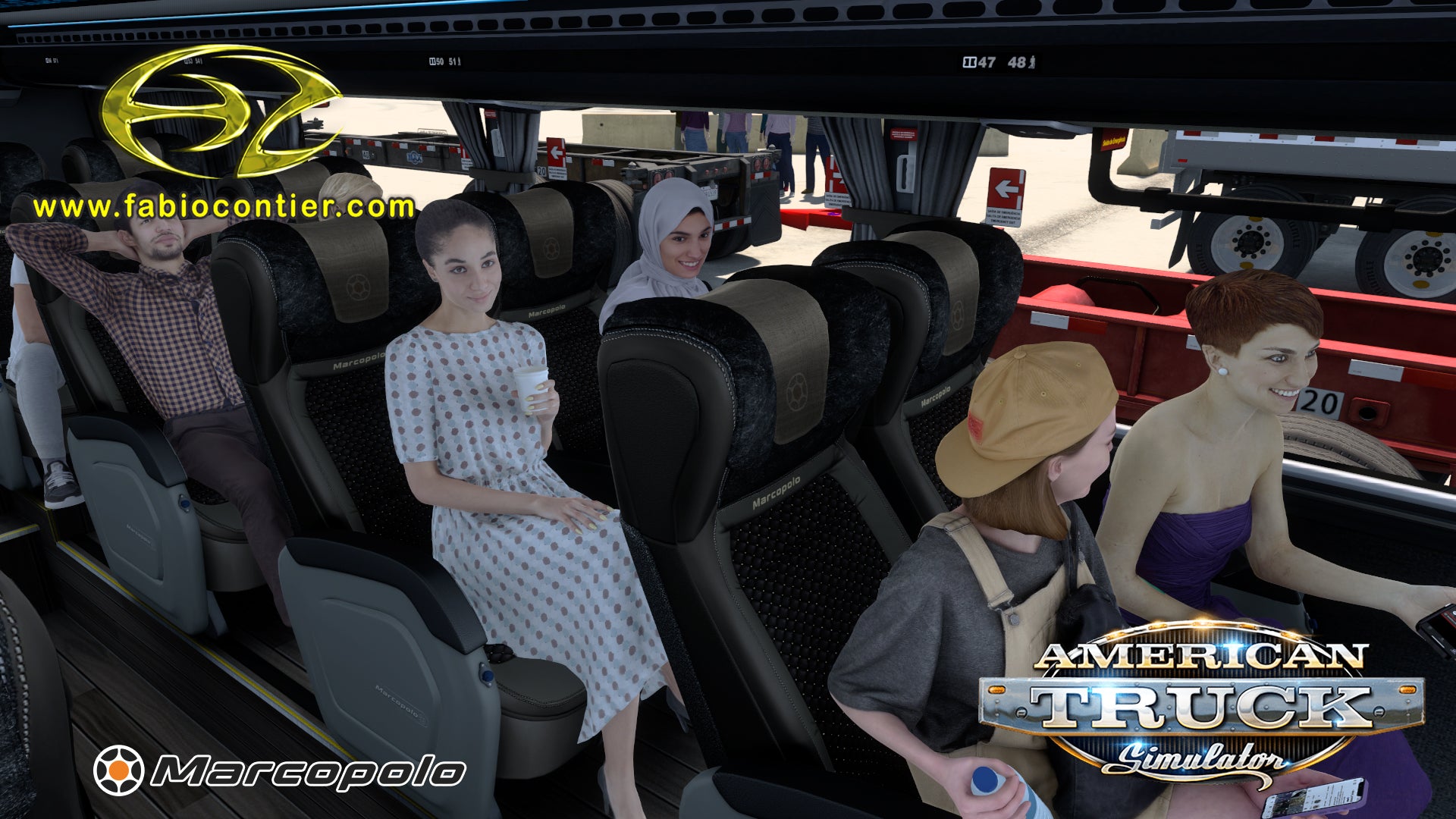 ATS Mod Bus G8 DD Mercedes-Benz 8x2 Paradiso 1800