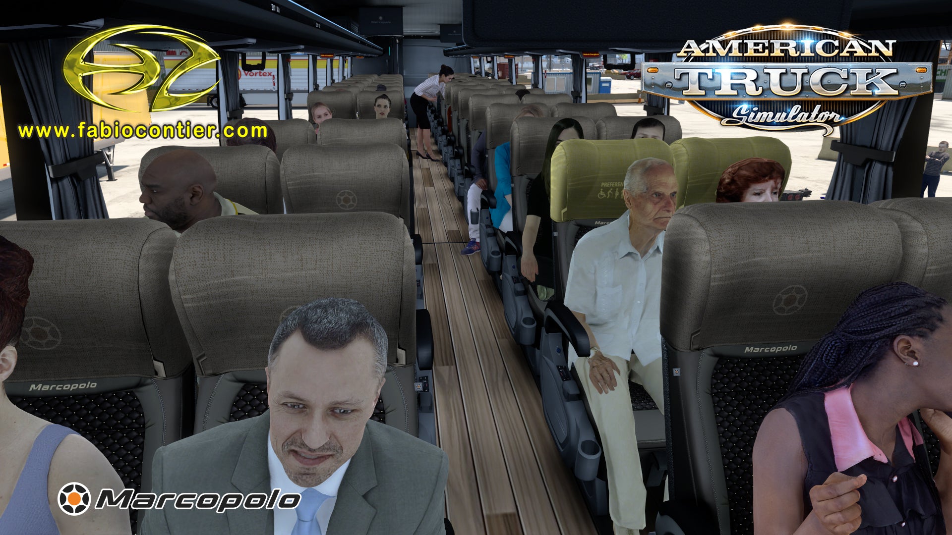ATS Mod Bus G8 DD Mercedes-Benz 8x2 Paradiso 1800