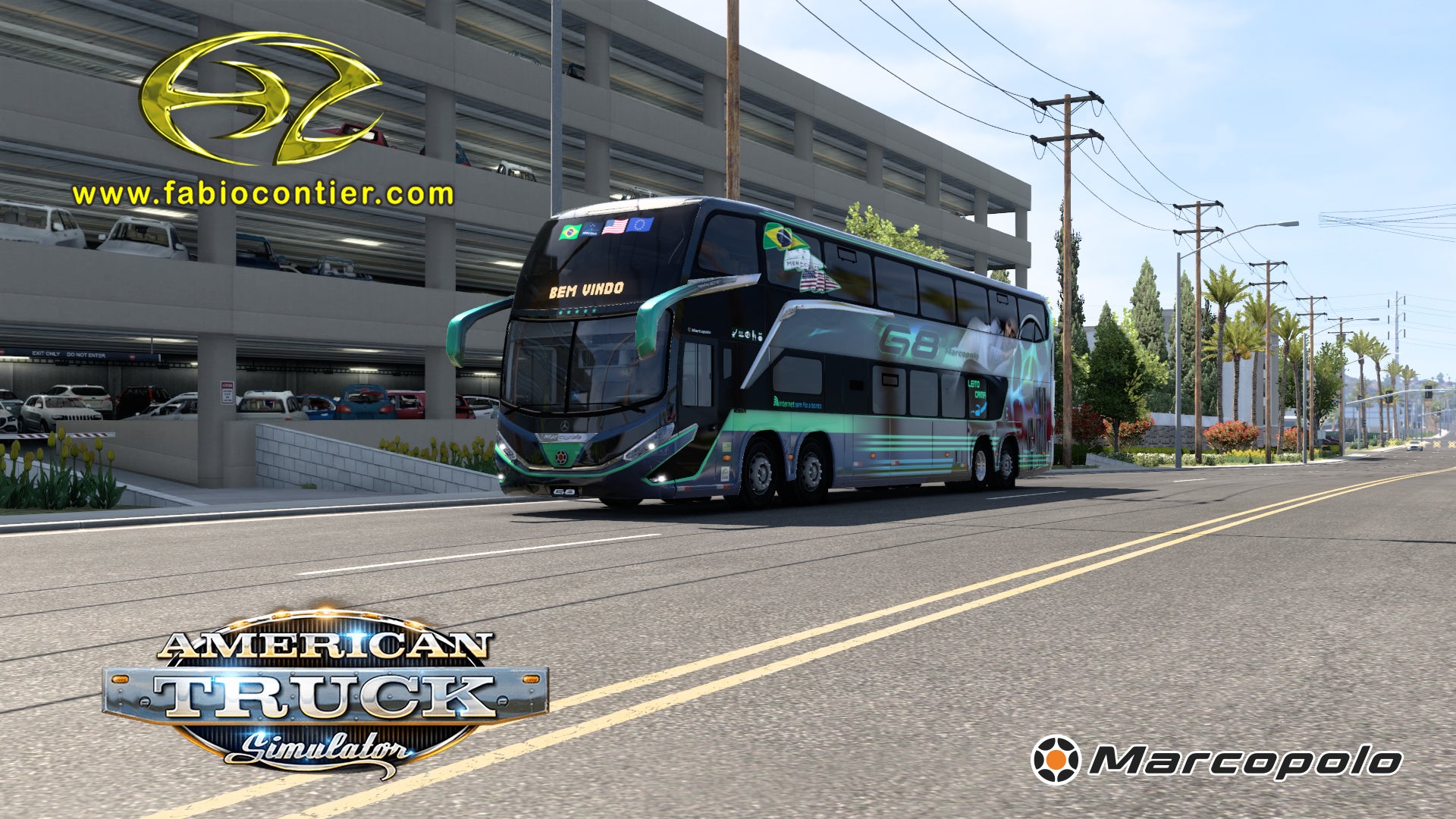 ATS Mod Bus G8 DD Mercedes-Benz 8x2 Paradiso 1800