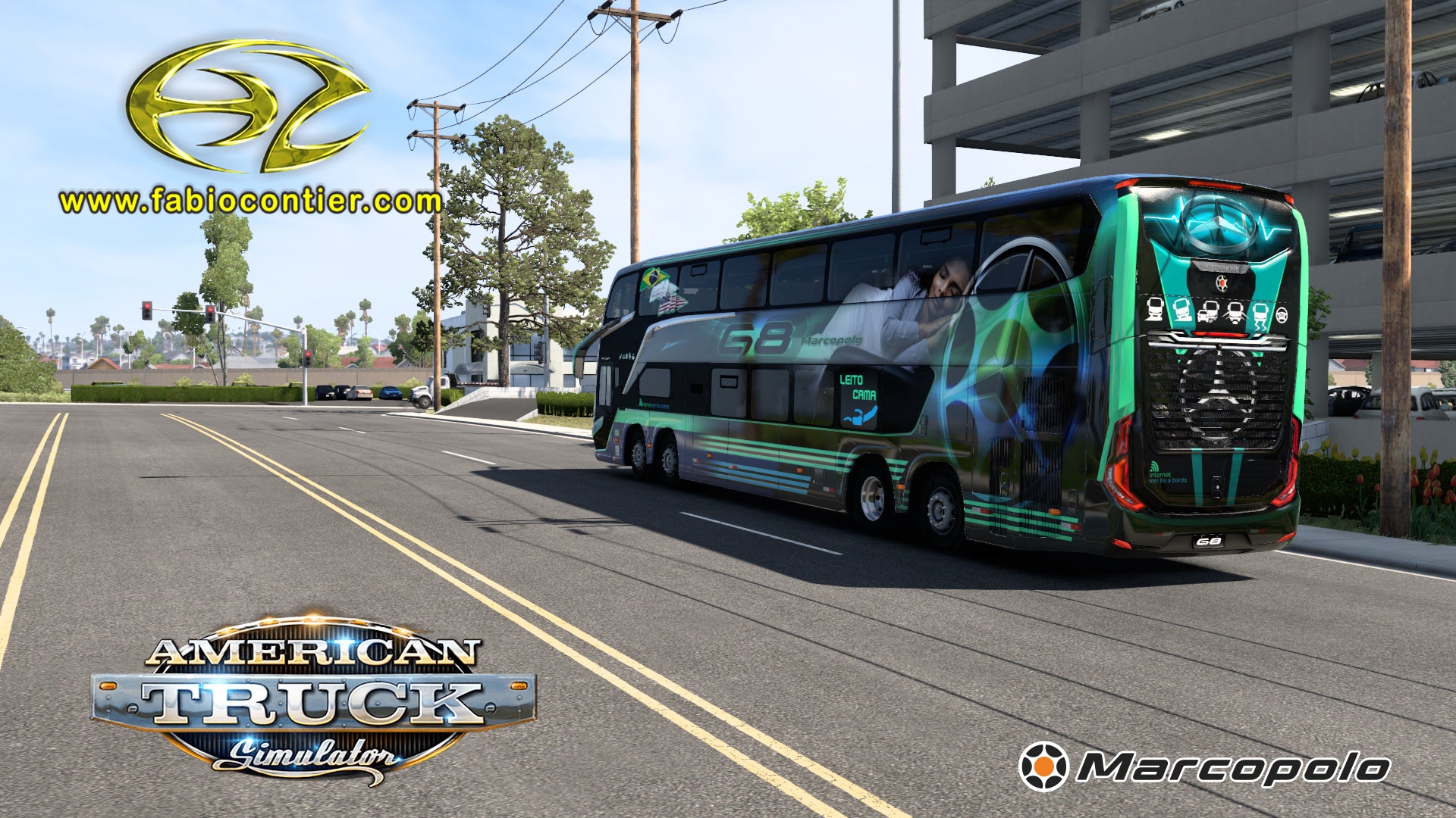 ATS Mod Bus G8 DD Mercedes-Benz 8x2 Paradiso 1800