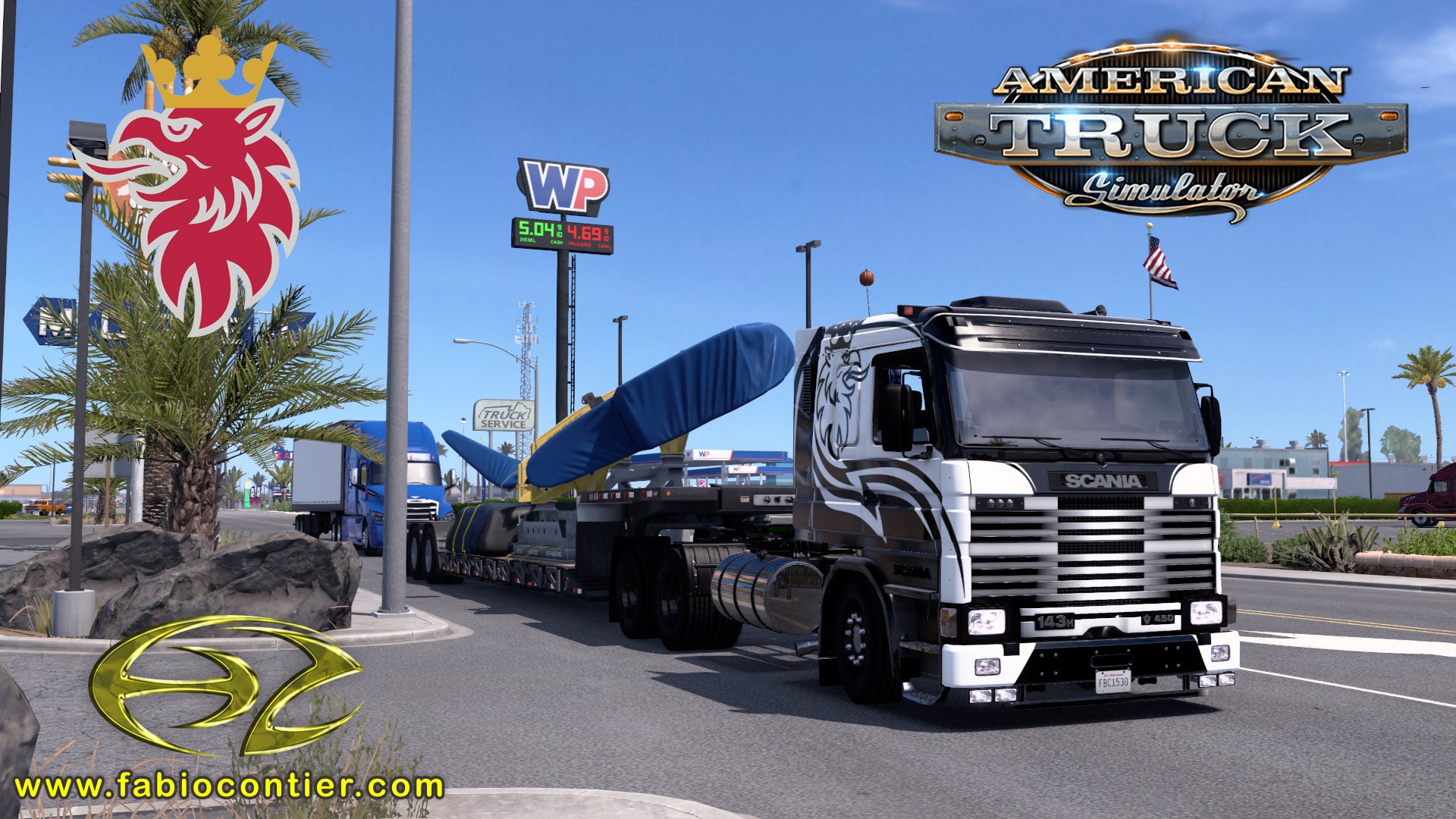 ATS MOD TRUCK 143H Scania Frontal Completo