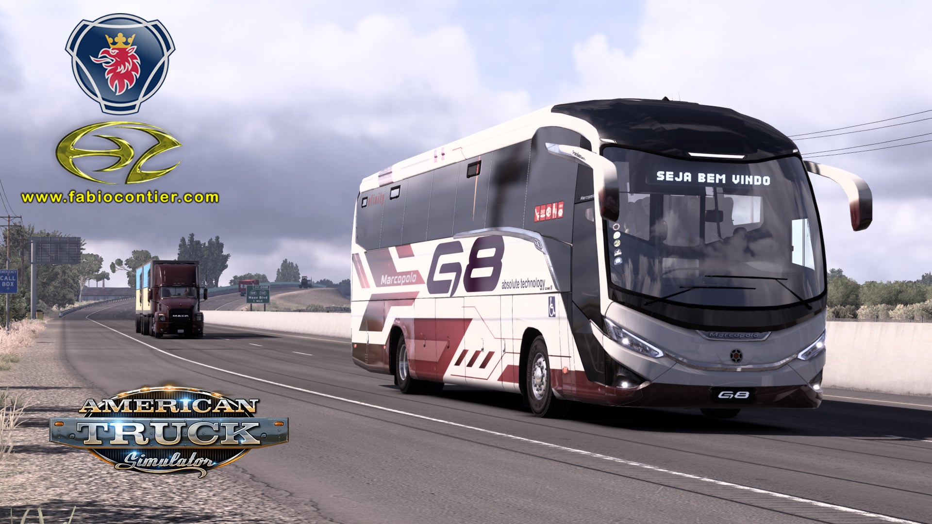 ATS Mod Bus G8 4x2 Scania Infinity Marcopolo