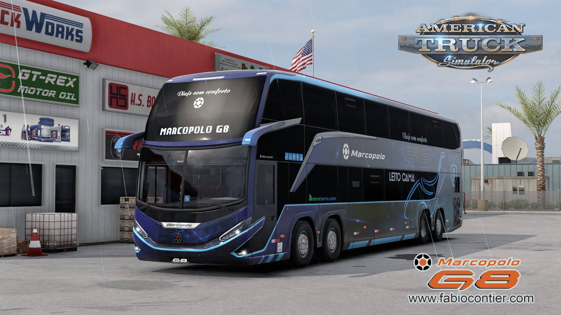 ATS Mod Bus G8 DD 1800 Scania 8x2 Marcopolo