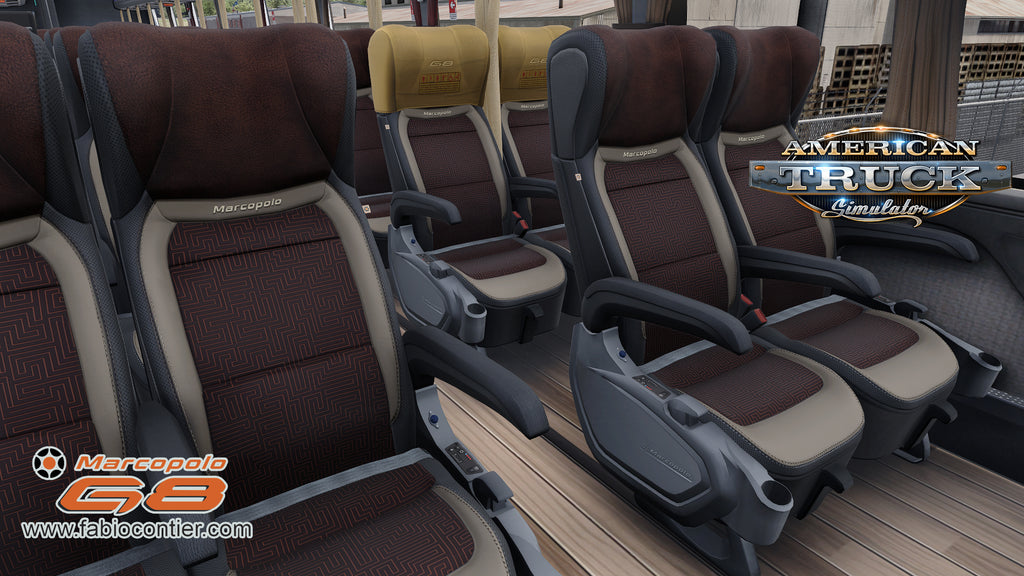 ATS Mod Bus G8 DD 1800 Scania 8x2 Marcopolo