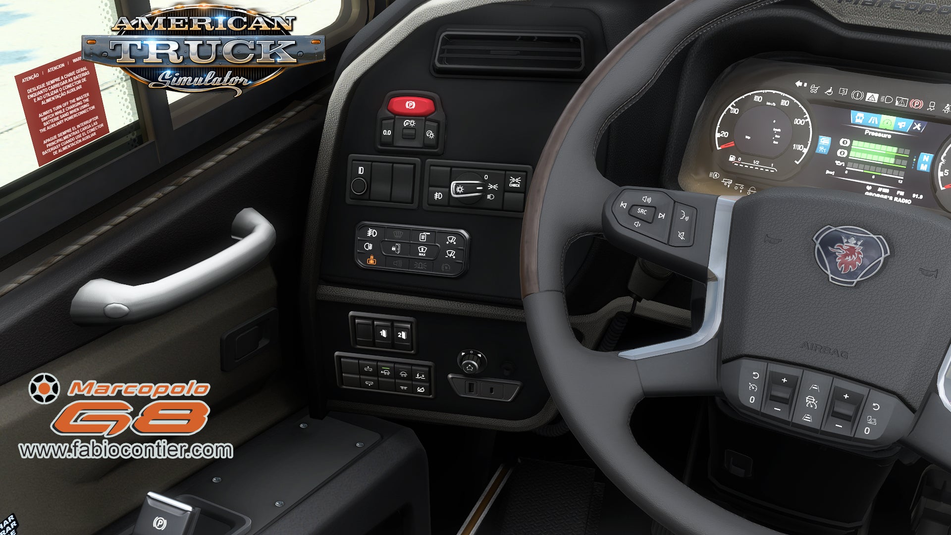 ATS Mod Bus G8 DD 1800 Scania 8x2 Marcopolo