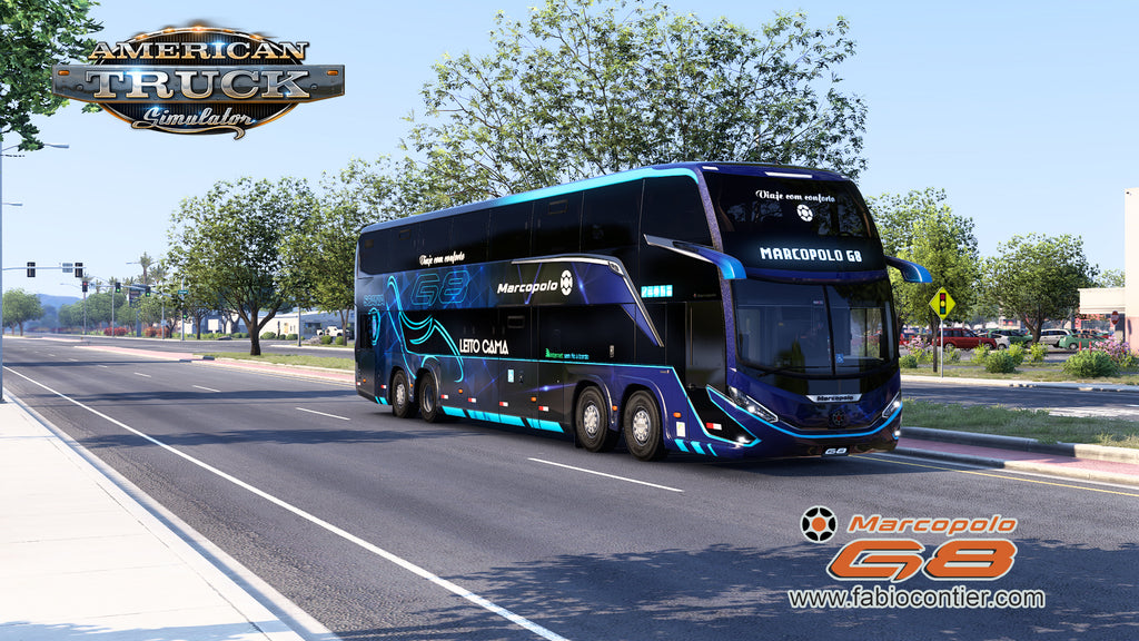 ATS Mod Bus G8 DD 1800 Scania 8x2 Marcopolo