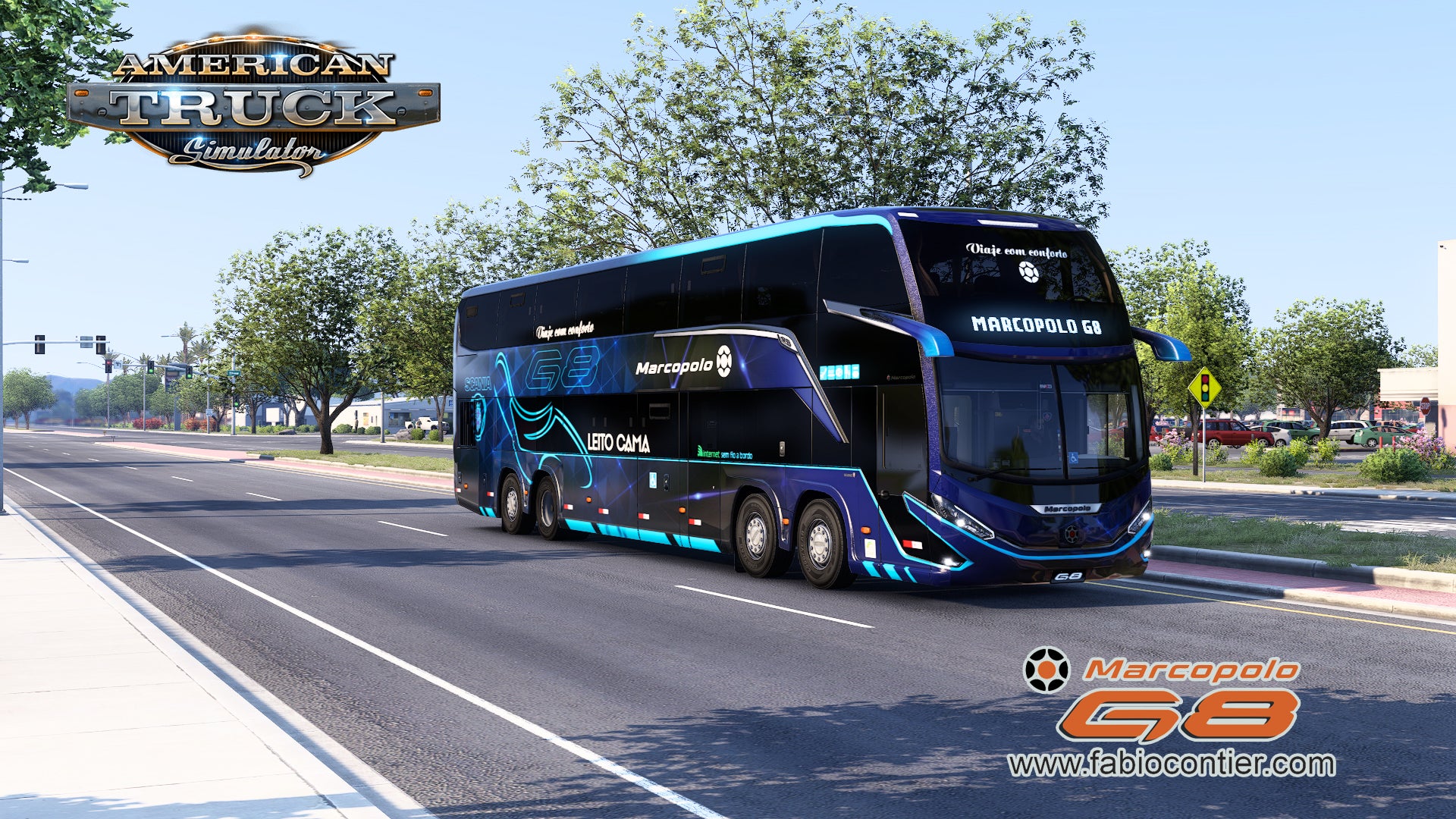 ATS Mod Bus G8 DD 1800 Scania 8x2 Marcopolo