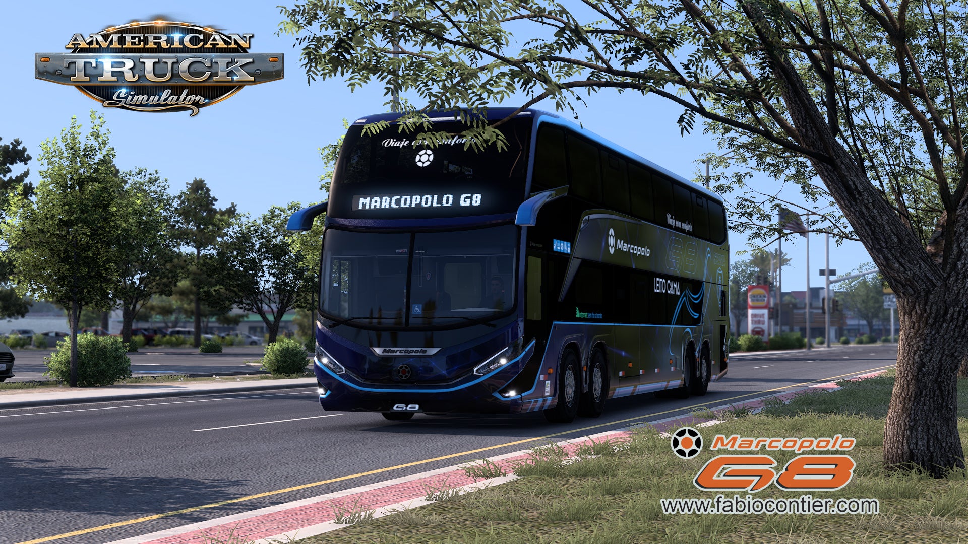 ATS Mod Bus G8 DD 1800 Scania 8x2 Marcopolo