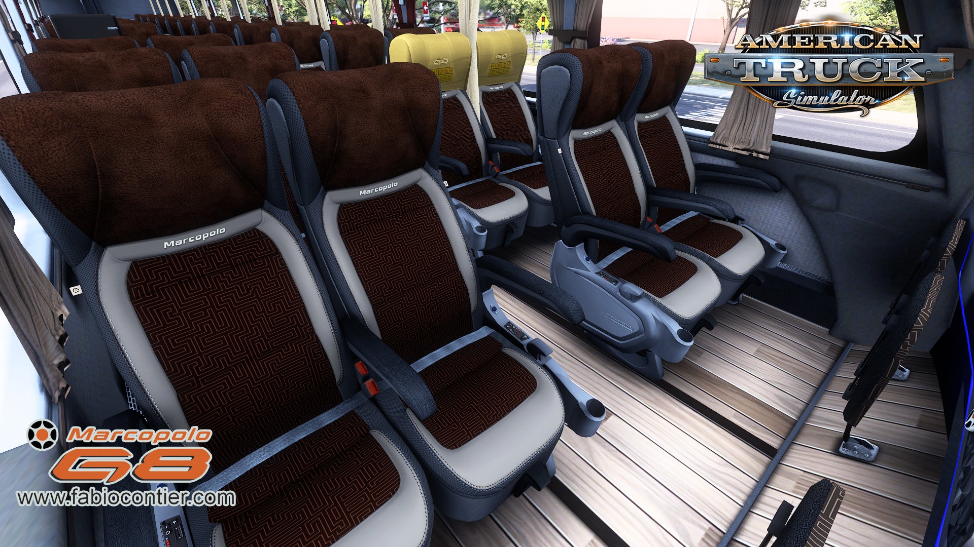 ATS Mod Bus G8 DD 1800 Scania 8x2 Marcopolo