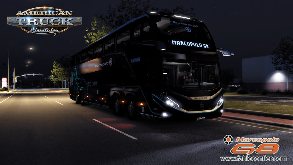 ATS Mod Bus G8 DD 1800 Scania 8x2 Marcopolo