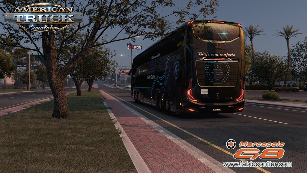 ATS Mod Bus G8 DD 1800 Scania 8x2 Marcopolo