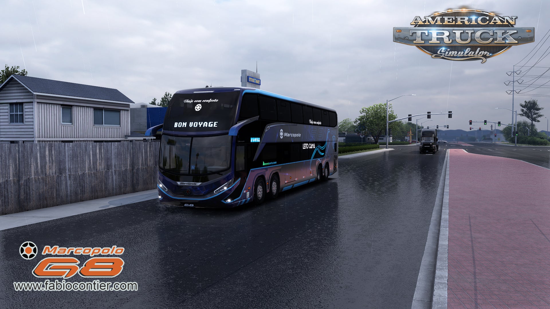 ATS Mod Bus G8 DD 1800 Scania 8x2 Marcopolo