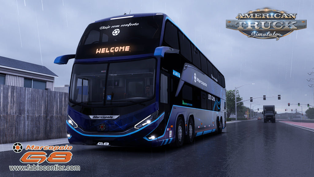 ATS Mod Bus G8 DD 1800 Scania 8x2 Marcopolo