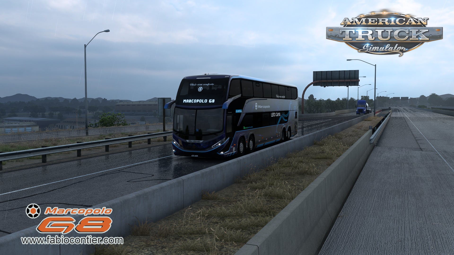 ATS Mod Bus G8 DD 1800 Scania 8x2 Marcopolo