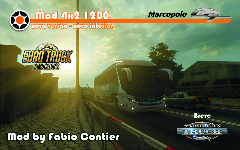 ETS2 Série G7 Marcopolo 4x2 com 4 interiores