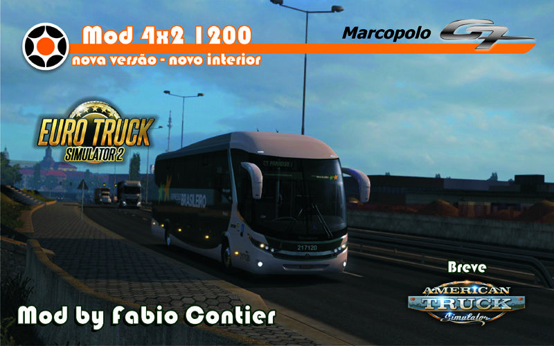 ETS2 Série G7 Marcopolo 4x2 com 4 interiores