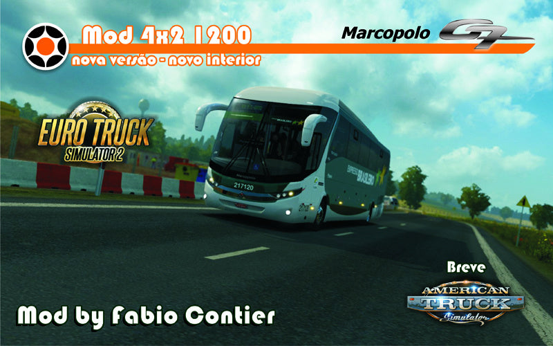 ETS2 Série G7 Marcopolo 4x2 com 4 interiores