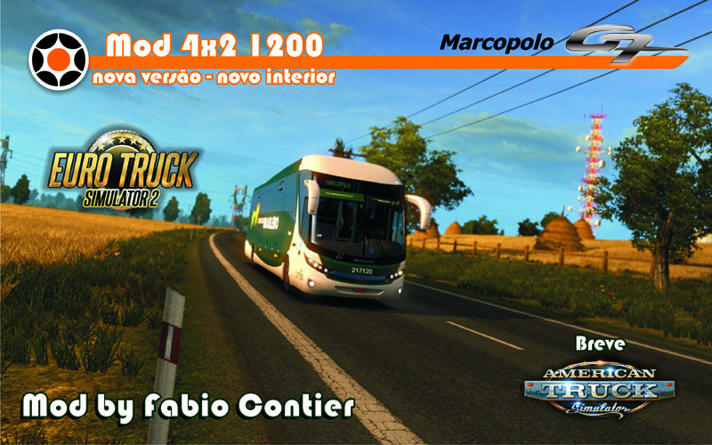 ETS2 Série G7 Marcopolo 4x2 com 4 interiores