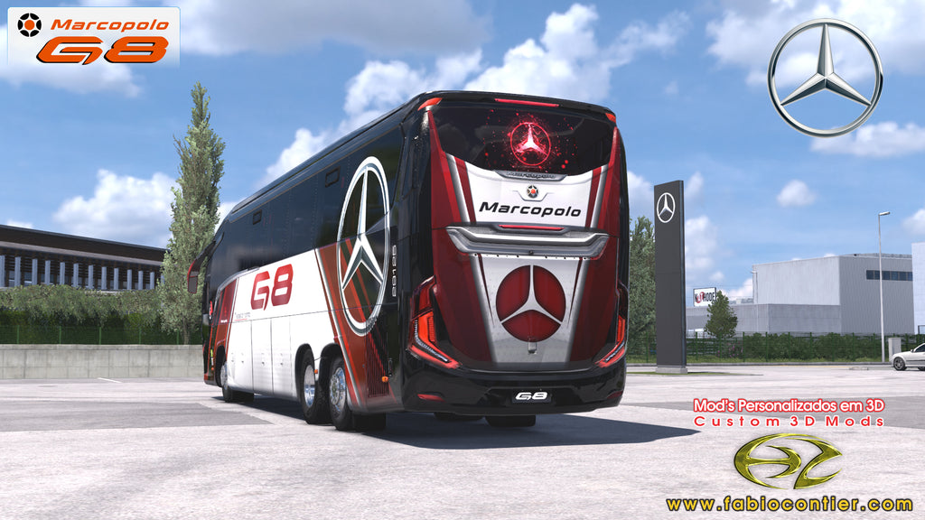 ETS2 Mod Bus G8 Mercedes-Benz 6x2 Executivo