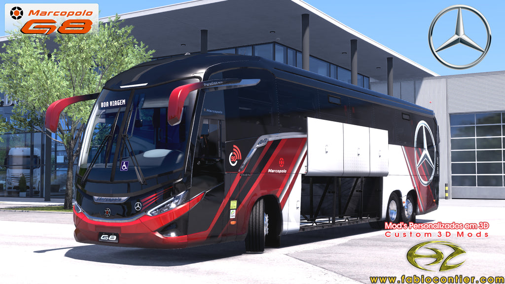 ETS2 Mod Bus G8 Mercedes-Benz 6x2 Executivo