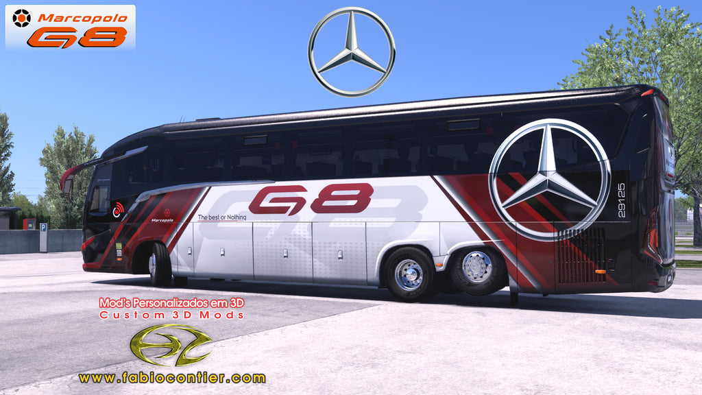 ETS2 Mod Bus G8 Mercedes-Benz 6x2 Executivo