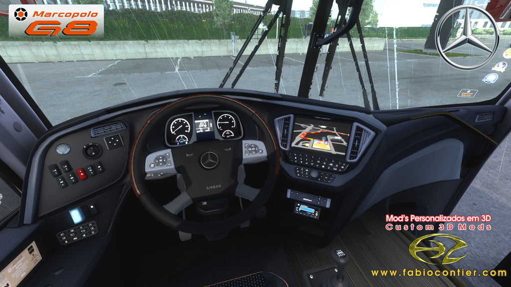ETS2 Mod Bus G8 Mercedes-Benz 6x2 Executivo
