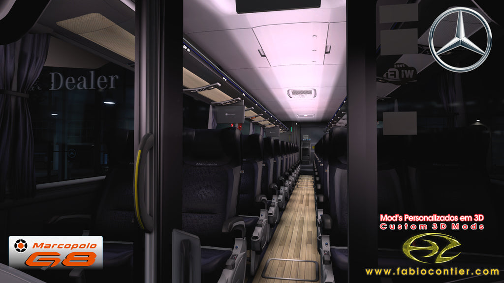 ETS2 Mod Bus G8 Mercedes-Benz 6x2 Executivo