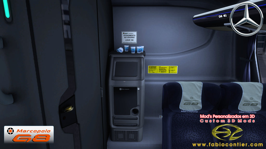 ETS2 Mod Bus G8 Mercedes-Benz 6x2 Executivo