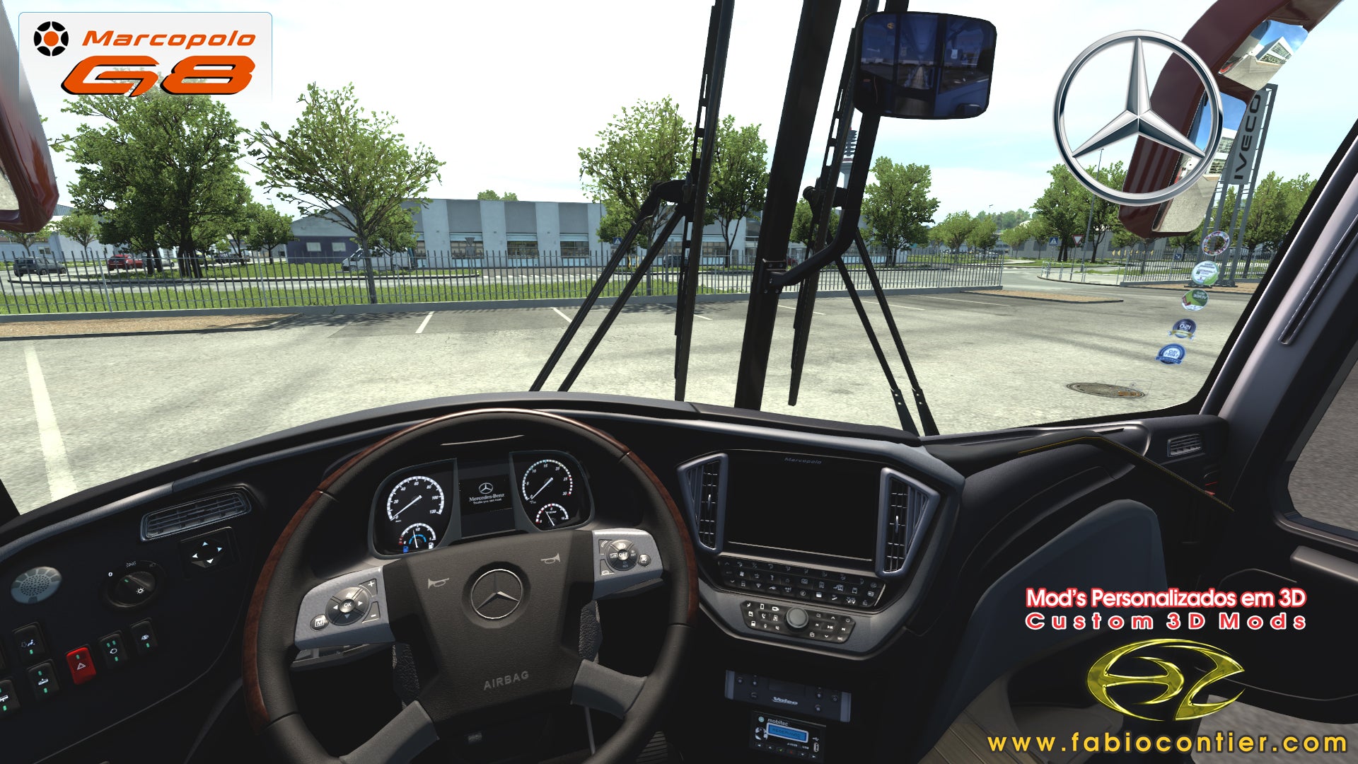 ETS2 Mod Bus G8 Mercedes-Benz 6x2 Executivo