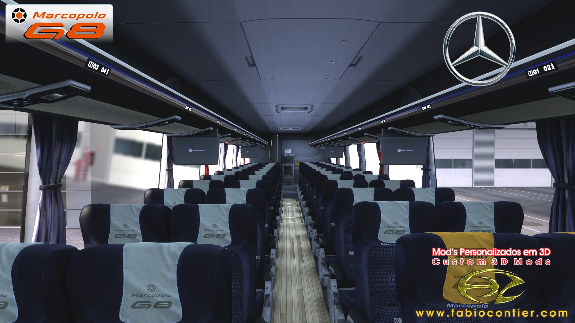 ETS2 Mod Bus G8 Mercedes-Benz 6x2 Executivo