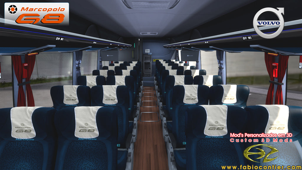 ETS2 Mod Bus G8 VOLVO 6x2 1200 Ejecutivo 