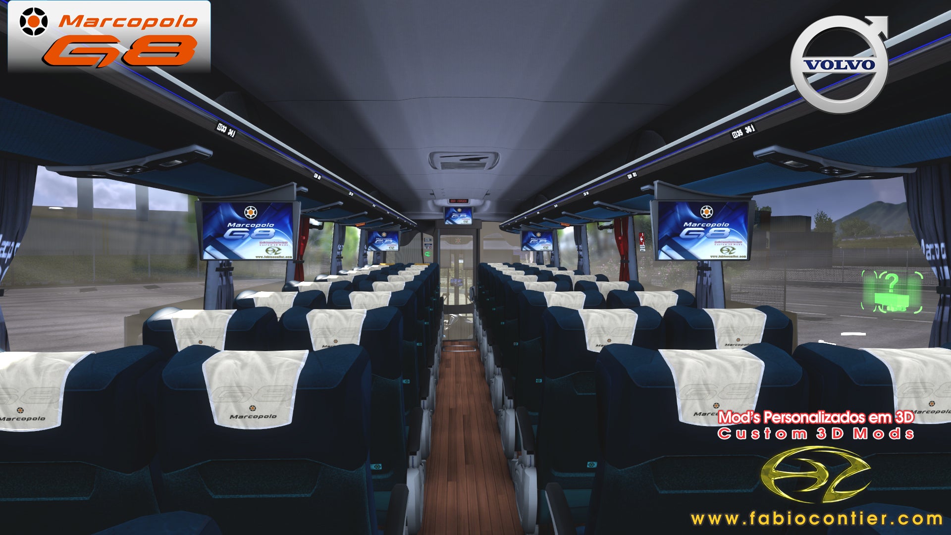 ETS2 Mod Bus G8 VOLVO 6x2 1200 Ejecutivo 