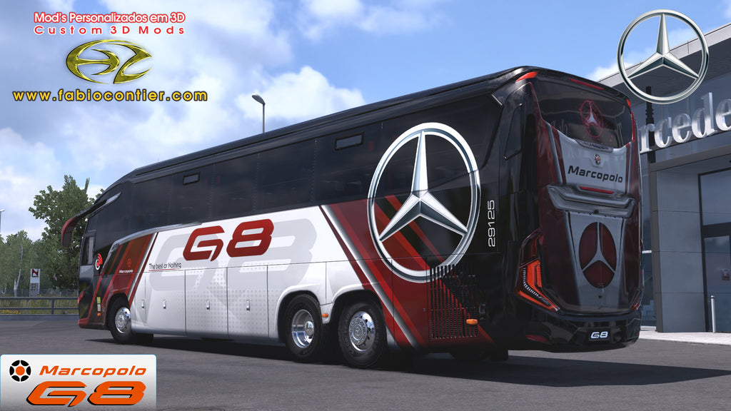ETS2 Mod Bus G8 Mercedes-Benz 6x2 Executivo