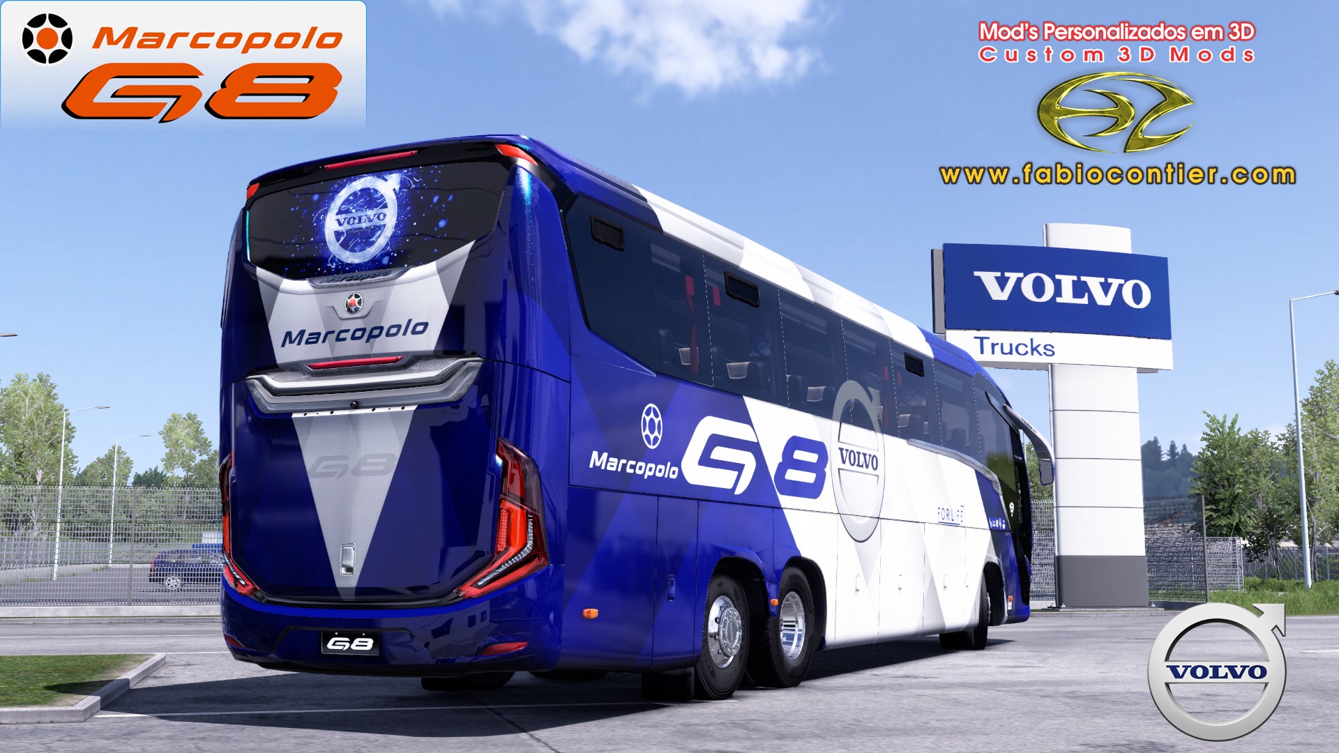 ETS2 Mod Bus G8 VOLVO 6x2 1200 Executivo