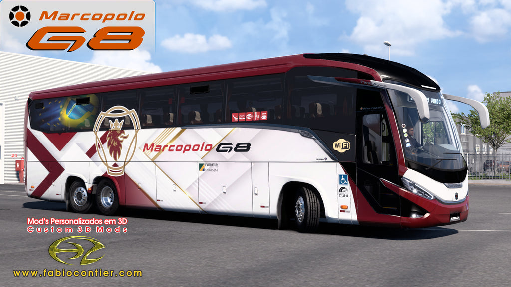 ETS2 Mod Bus G8 6x2 Scania Premium