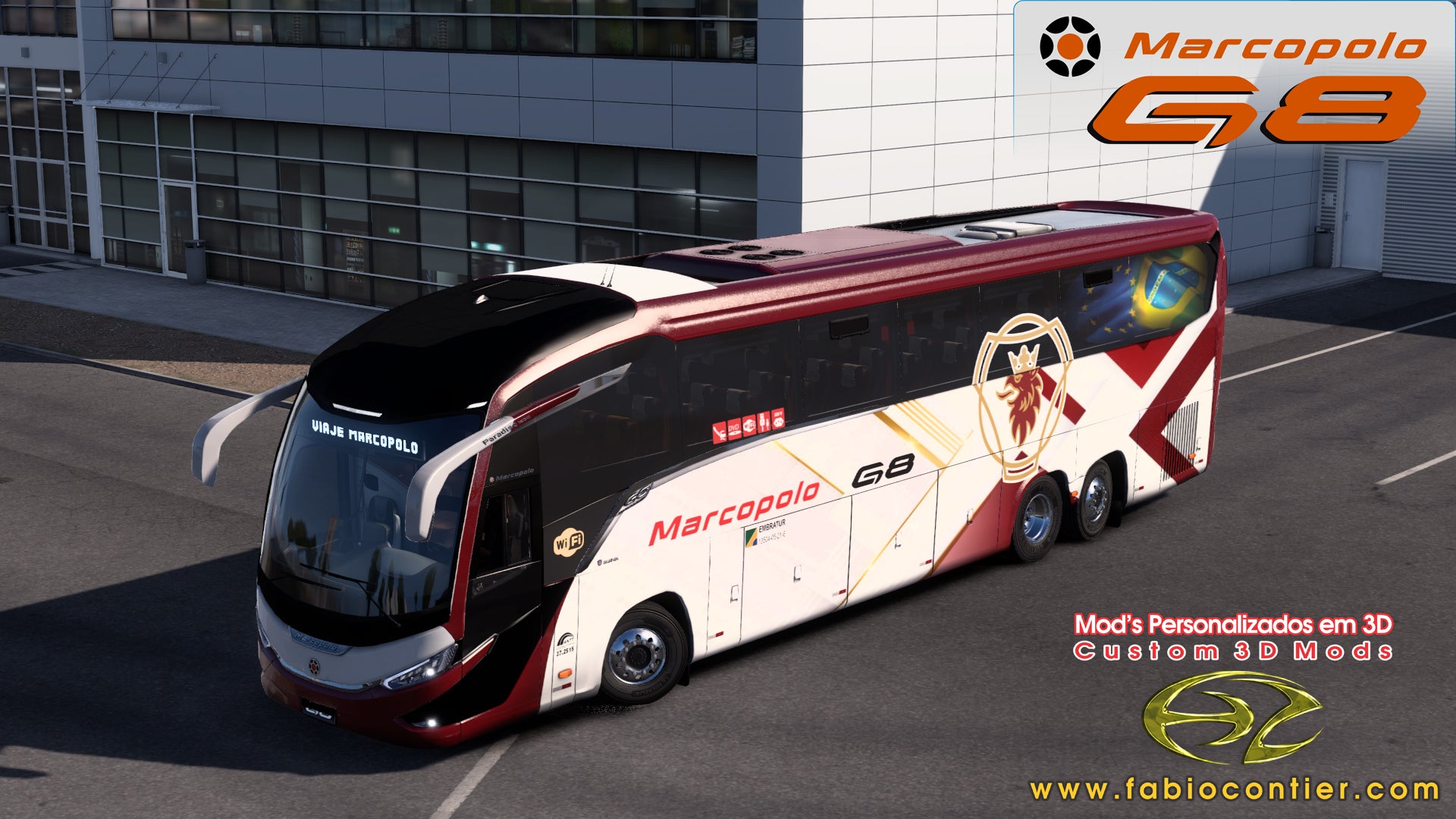 ETS2 Mod Bus G8 6x2 Scania Premium