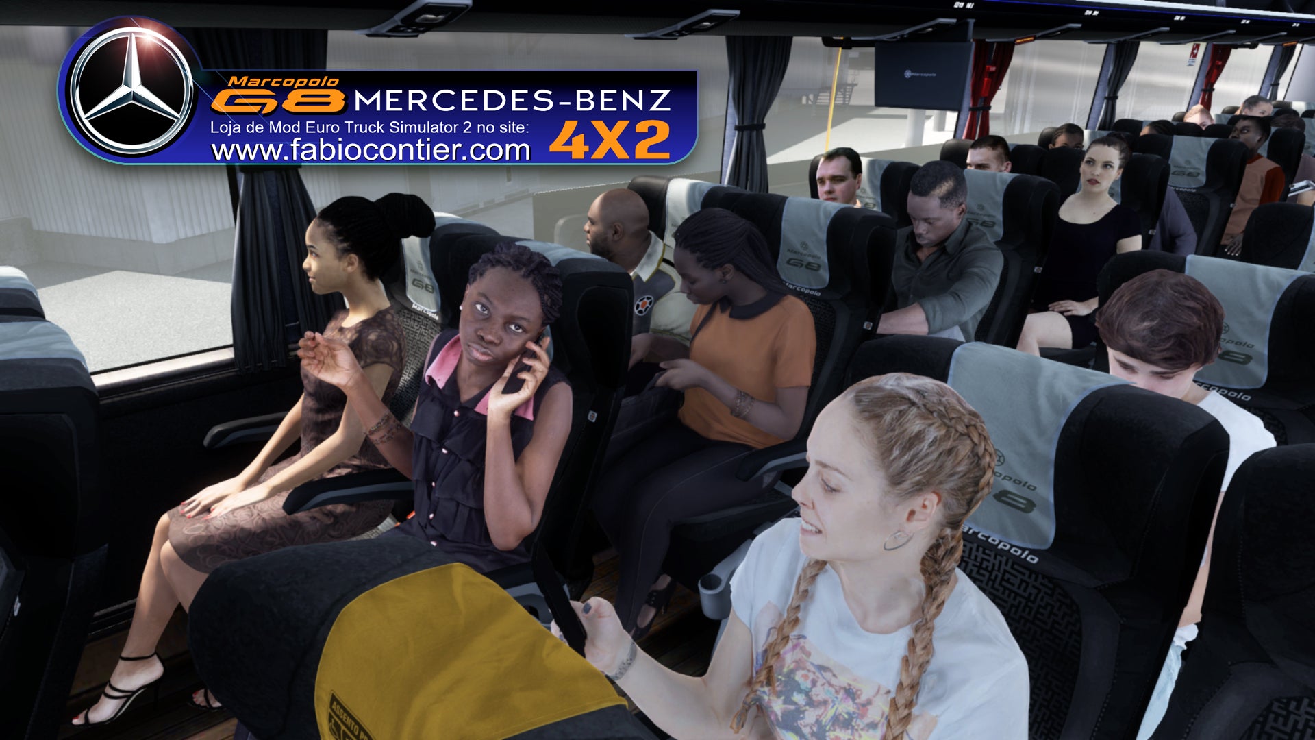 ETS2 Mod Bus G8 4x2 Mercedes-Benz Executivo