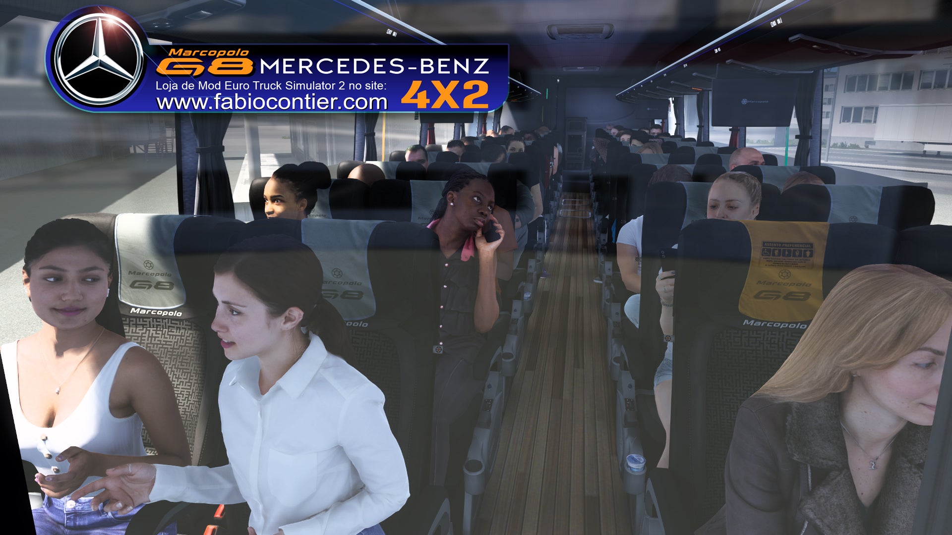 ETS2 Mod Bus G8 4x2 Mercedes-Benz Executivo