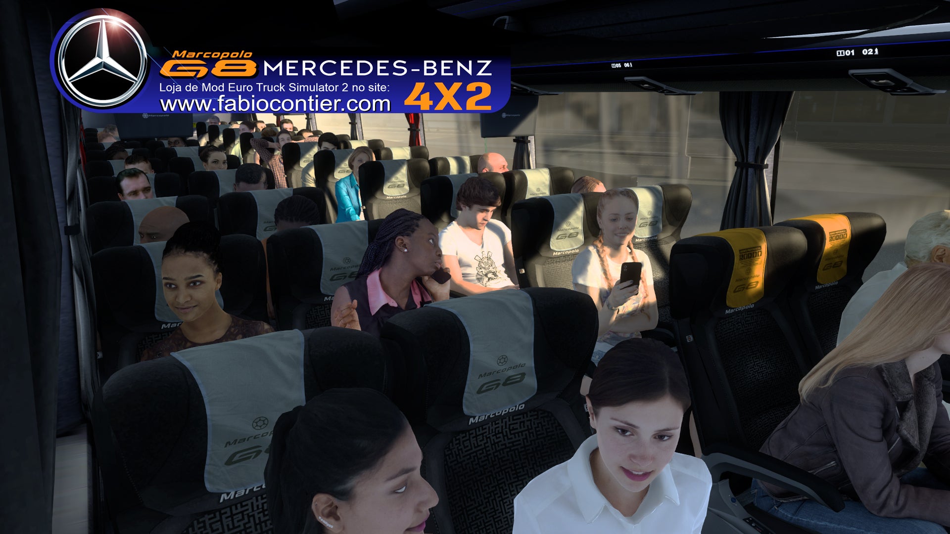 ETS2 Mod Bus G8 4x2 Mercedes-Benz Executivo