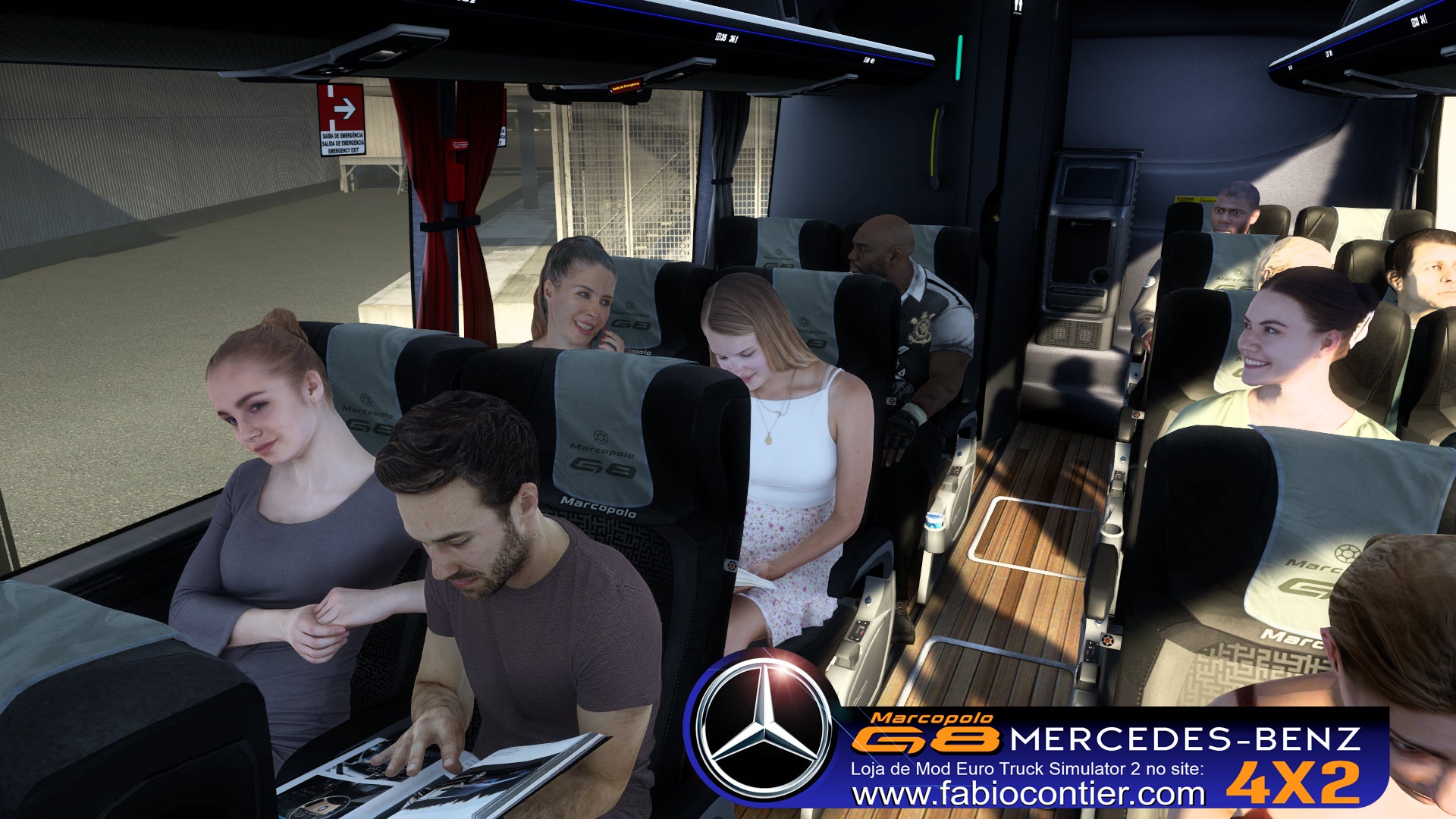 ETS2 Mod Bus G8 4x2 Mercedes-Benz Executivo