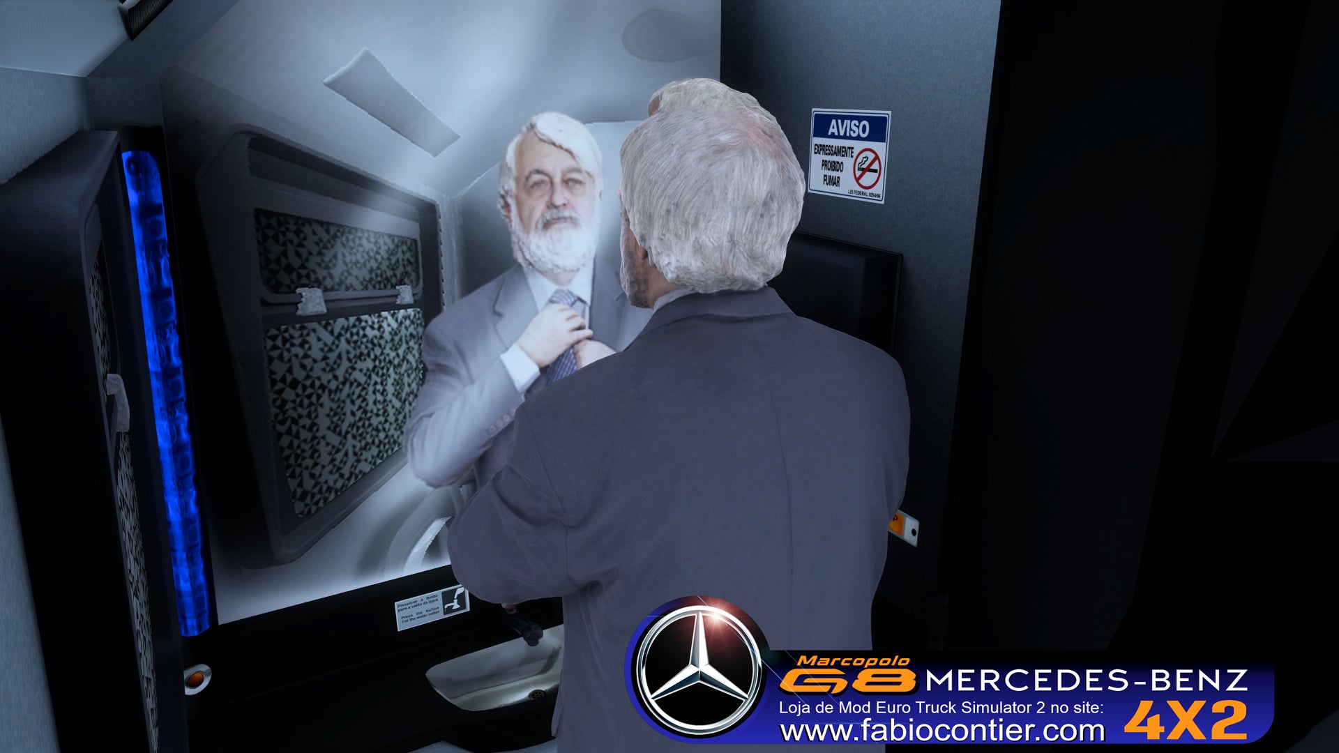 ETS2 Mod Bus G8 4x2 Mercedes-Benz Executivo