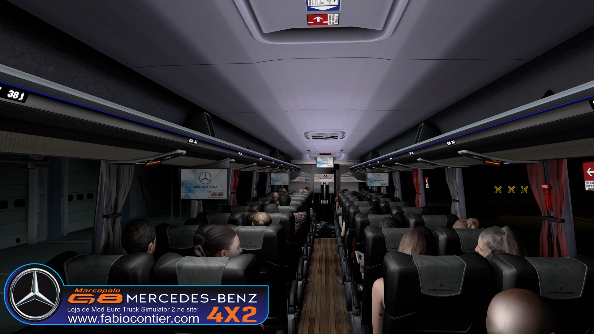 ETS2 Mod Bus G8 4x2 Mercedes-Benz Executivo